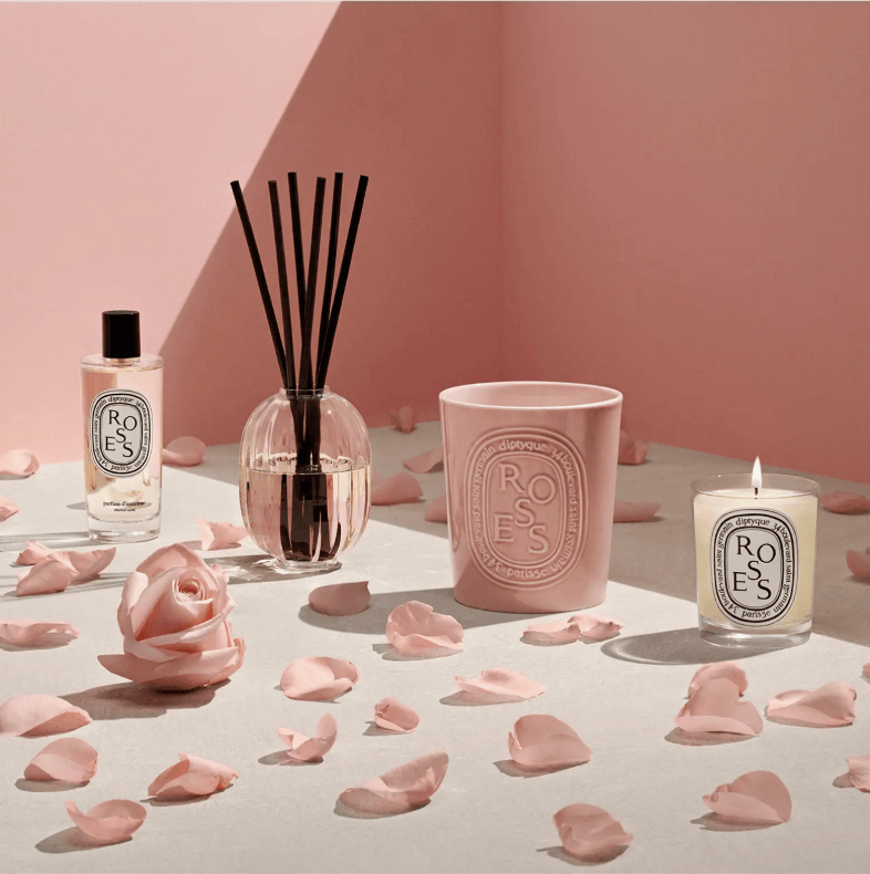 Diptyque roses candle